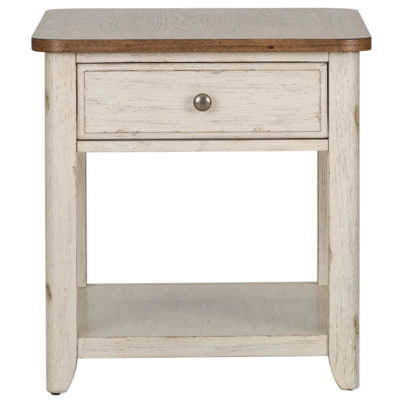 Liberty Furniture Farmhouse Reimagined Relaxed Vintage 1 Drawer End